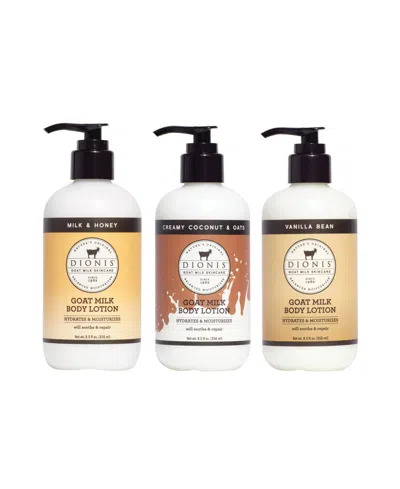 Dionis Goat Milk Body Lotion Trio In No Color