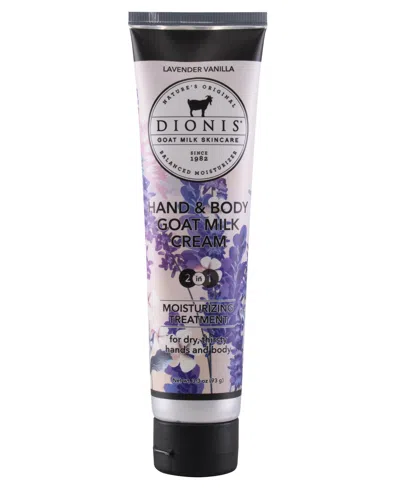 Dionis Lavender Vanilla Hand Body Goat Milk Cream, 3.3 Oz. In No Color