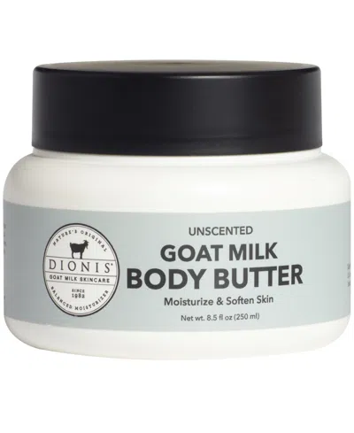 Dionis Unscented Goat Milk Body Butter, 8.5 Oz. In Transparent