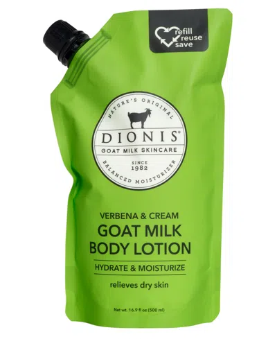 Dionis Verbena Cream Goat Milk Body Lotion Refill Pouch 16.9 Fl oz In No Color