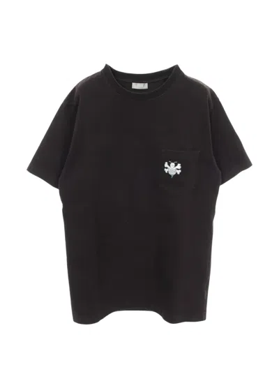 Pre-owned Dior 00s Embroidered Pocket T-shirt In Black