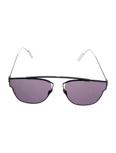 Pre-owned Dior 0204s Aviator Sunglasses In Blue