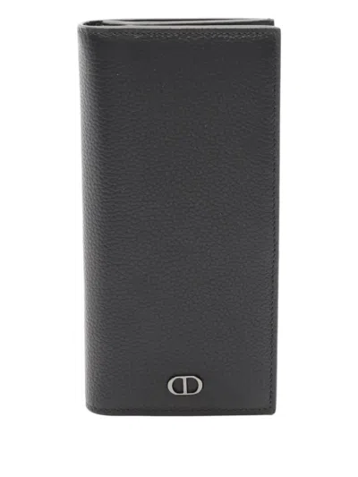 Pre-owned Dior 10s Cd Logo Bi-fold Wallet