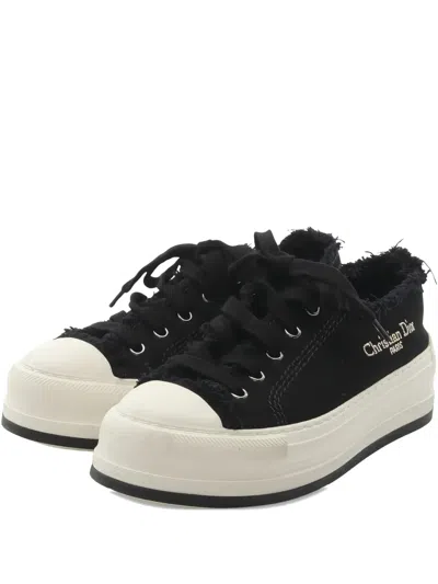 Pre-owned Dior 10s Walk'n' Platform Sneakers In Black