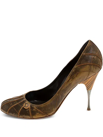 Pre-owned Dior 110mm Leather Heeled Pumps