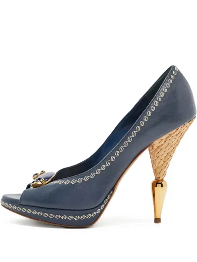 Pre-owned Dior 120mm Appliqué-detail Pumps