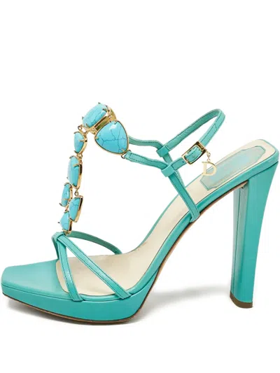 Pre-owned Dior 120mm Embellished-strap Sandals