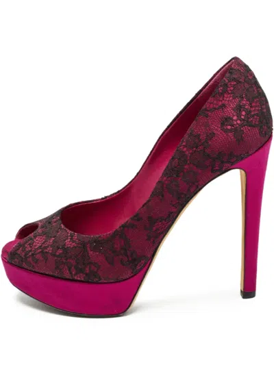 Pre-owned Dior 135mm Satin Heeled Pumps