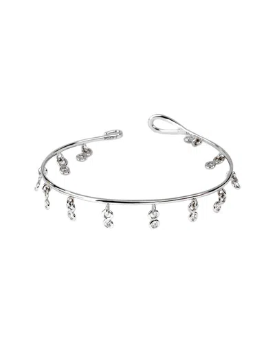 Dior 18k 0.36 Ct. Tw. Diamond Bangle (authentic Pre-loved) In Metallic