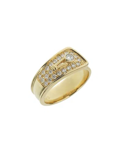 Dior 18k 0.57 Ct. Tw. Diamond Ring (authentic Pre-loved) In Gray