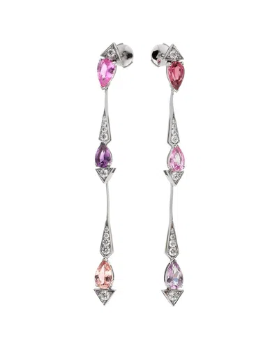 Dior 18k 6.50 Ct. Tw. Diamond & Gemstone Drop Earrings (authentic Pre-loved) In Multi