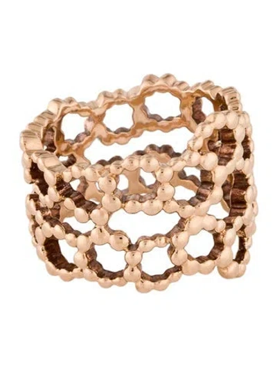 Pre-owned Dior 18k Archi Milieu Du Siècle Ring In Multi