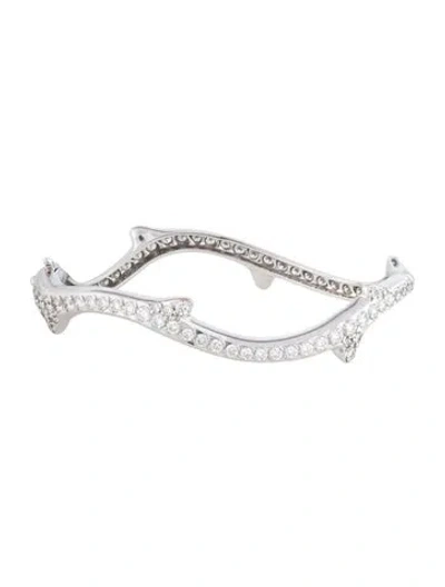Pre-owned Dior 18k Diamond Bois De Rose Bracelet, 6" In Multicolor