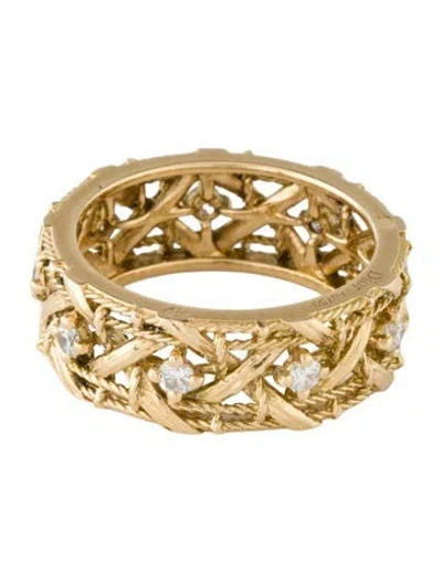 Pre-owned Dior 18k Diamond Medium My  Ring In Multicolor