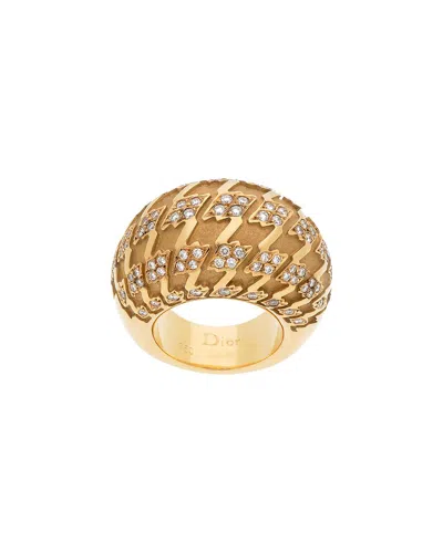 Dior 18k Diamond Ring (authentic ) In Gold