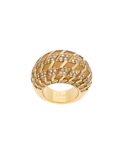 Pre-owned Dior 18k Diamond Ring (authentic Pre-loved)