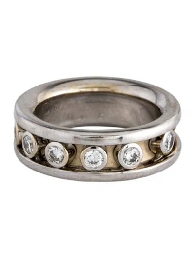 Pre-owned Dior 18k Floating Diamonds Ring In Multi