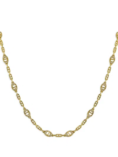 Pre-owned Dior 18kt Yellow Gold Diamond Necklace