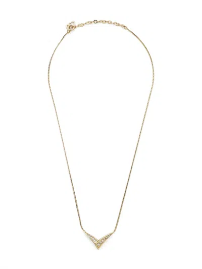 Pre-owned Dior 1900-2000 Trotter Necklace In Gold