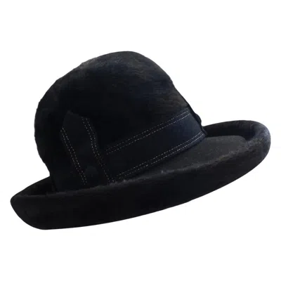 Pre-owned Dior 1960s Christian  Black Felt Derby Hat