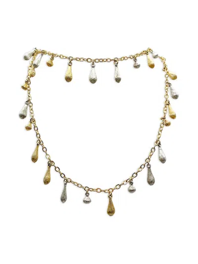 Pre-owned Dior 1970s Drop-chain Necklace In Gold
