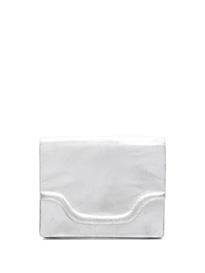 Pre-owned Dior 1970s Leather Mini Bag In Silver