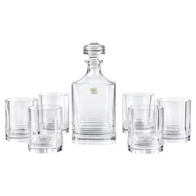 Pre-owned Dior 1970s, Rare Christian  Crystal Decanter And Six Whiskey Glasses In Gray