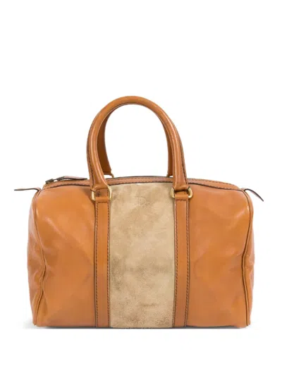 Pre-owned Dior 1970s Weekender Handbag In Neutrals
