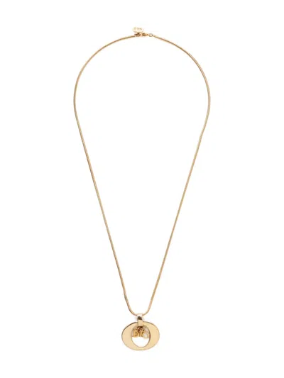 Pre-owned Dior 1980-1990s Logo Necklace