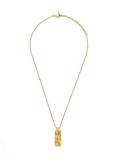 Pre-owned Dior 1980-1990s Logo Pendant Necklace