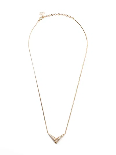 Pre-owned Dior 1980-1990s Rhinestone Necklace