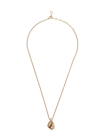 Pre-owned Dior 1980-1990s Rhinestone Necklace