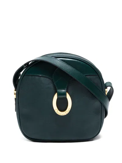 Pre-owned Dior 1980-1999s Logo-plaque Shoulder Bag In Green