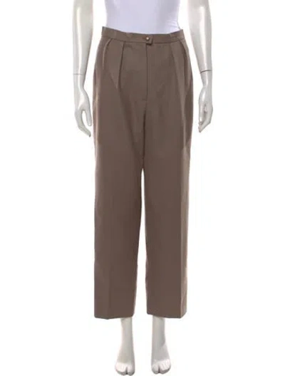 Pre-owned Dior 1980's Straight Leg Pants In Brown