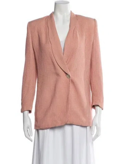 Pre-owned Dior 1980's Wool Blazer In Pink