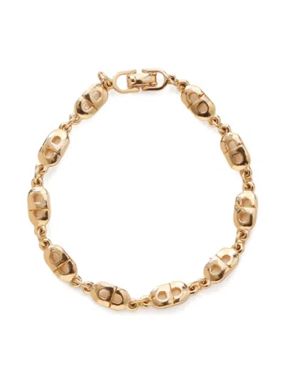 Pre-owned Dior 1980s-1990s Cd Logo-chain Bracelet