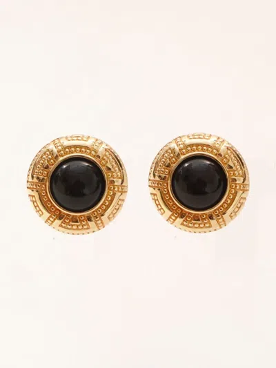 Pre-owned Dior 1980s-1990s Round Clip-on Earrings