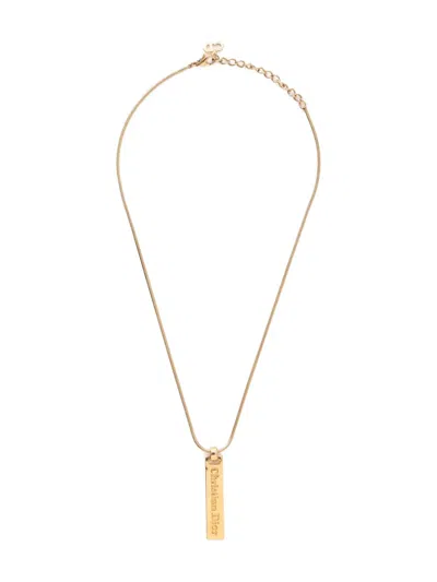 Pre-owned Dior 1980s-1990s Tablet-motif Necklace