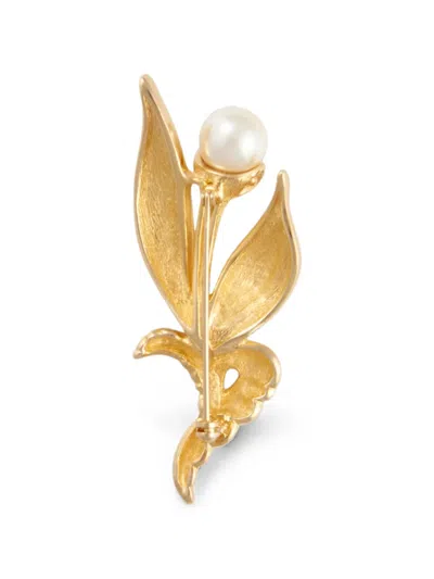 Pre-owned Dior 1980s Brooch In Gold