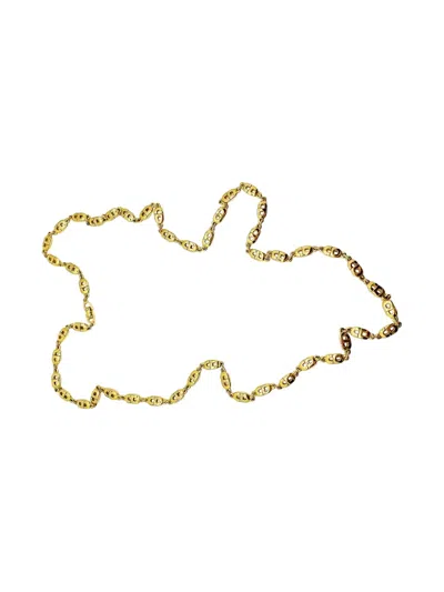 Pre-owned Dior 1980s Cd-motif Chain Necklace In Gold