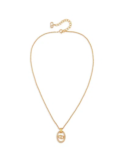 Pre-owned Dior 1980s Chain-link Necklace In Gold