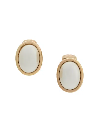 Pre-owned Dior '1980s Clip-on Earrings In Gold