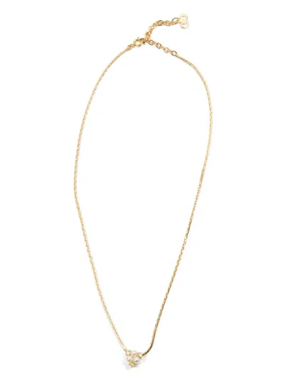 Pre-owned Dior 1980s Faux-pearl Pendant Necklace In 金色