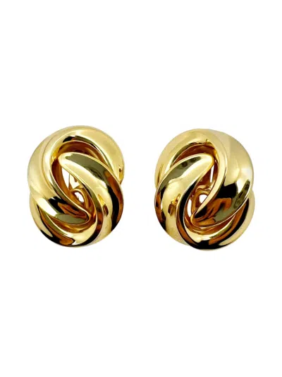Pre-owned Dior 1980s Knot Clip-on Earrings