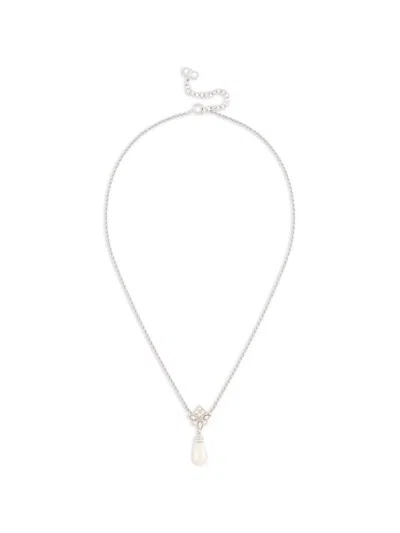 Pre-owned Dior 1980s Rope-chain Necklace In Silver