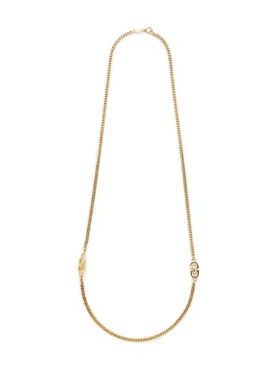 Pre-owned Dior 1990-2000 Cd Logo Necklace In Gold