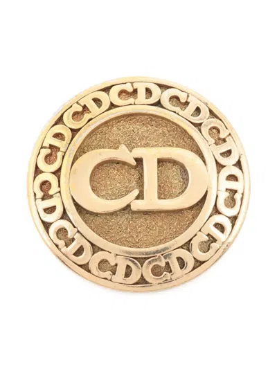 Pre-owned Dior 1990-2010 Cd-engraved Brooch
