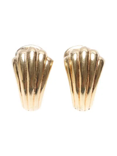 Pre-owned Dior 1990-2010 Clip-on Earrings In 金色