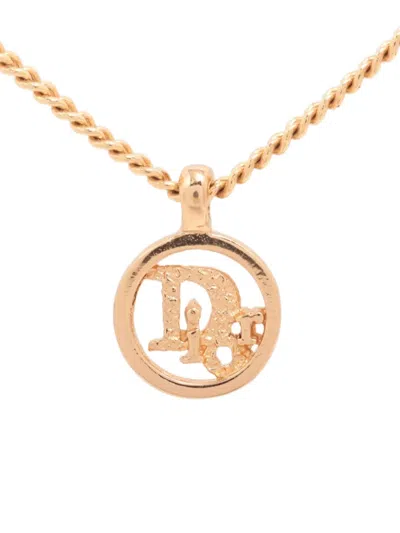 Pre-owned Dior 1990-2010 Logo-pendant Necklace