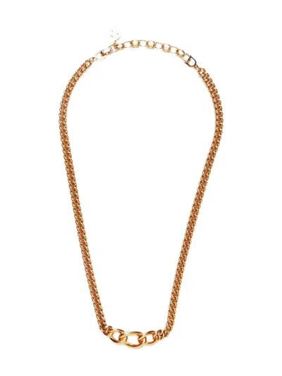 Pre-owned Dior 1990-2015 Chain-detail Necklace In Gold